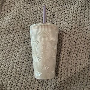 Starbucks 2023 Spring Pearl White Mermaid Scales Tumbler